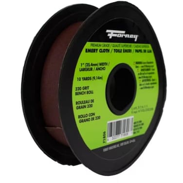 Forney 71805 Emery Cloth 180Grit 1Inchby10Yard Bench Roll