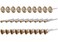 SUJAYU 30 Pc Brass Wire Wheel for Buffing Wire Wheel Drill Attachment