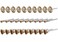 SUJAYU 30 Pc Brass Wire Wheel for Buffing Wire Wheel Drill Attachment
