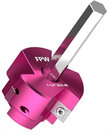FPW Original Design Patent Triple Inserts 114 Inch PVC Pipe Reamer PVC Fitting Saver Pipe Tools for Schedule 40