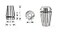 Amana Tool 6mm Dia Spring Collets ER20 CO279 Industrial Grade