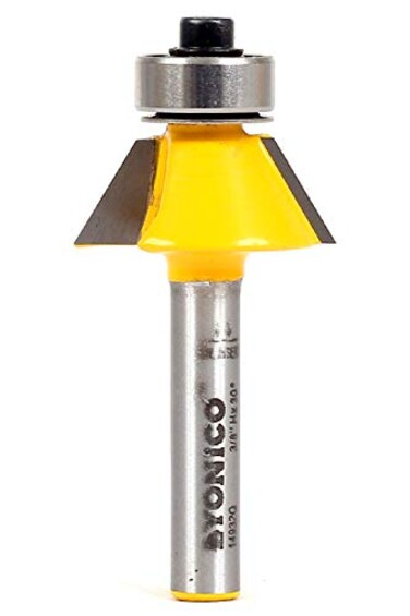 Yonico YONICO Router Bits Pattern Bit Bevel Trim 30 Degree 14Inch Shank 14932q