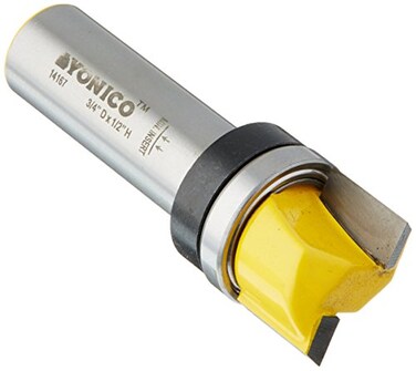 Yonico YONICO Router Bits Pattern Bit Flush Trim 34Inch Diameter 12Inch Shank 14167