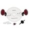Milescraft 1225 CompactSubBase Adjustable Universal Router Base Plate with Rotational Handles Compatible with all Trim and Compact Routers Clear Design Includes Centering Mortise Pins