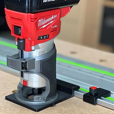 ToolCurve Guide Rail Adapter Compatible with Milwaukee Router Made in USA