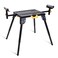 WORKESS Universal Miter Saw Stand with Grid Tabletop 300 lbs Load Capacity 6Level Height Adjustment Table Saw Stand WKMS046