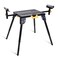 WORKESS Universal Miter Saw Stand with Grid Tabletop 300 lbs Load Capacity 6Level Height Adjustment Table Saw Stand WKMS046