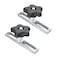 POWERTEC 71642 Miter Slot Hardware Kit Slot Bars Knobs Screws Washers