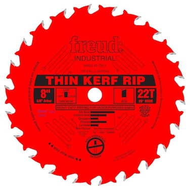 Freud LU87R008 8 x 22T Thin Kerf Rip Blade