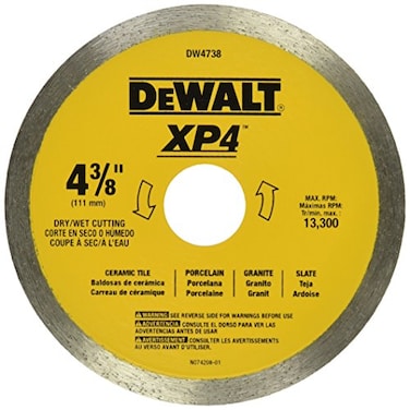 DEWALT 438Inch Tile Blade WetDry DW4738