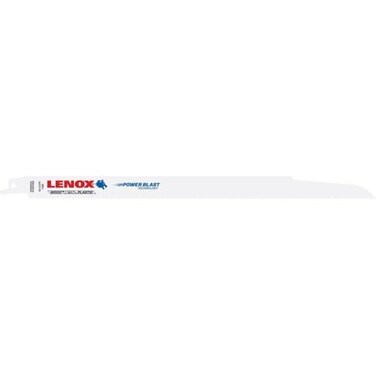 Lenox LENOX Tools General Purpose Reciprocating Saw Blade with Power Blast Technology BiMetal 12inch 1014 TPI 25PK Model20491B110R White