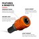 Railer Keychain Bit Socket Holder 14 Hex Bit Holders wImpact Socket Adapters QuickChange Design For Nut Drivers Screwdriver Drill Bits Easy Convert To 14 38 12 Socket Holder