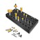 POWERTEC Router Bit Storage Tray Router Bit Holder Holds 50 Bits 30 12 and 20 14 Shank Router Bits Drill Bit Organizer Tray High Density Foam Tool Box Router Bits Not Included 71217