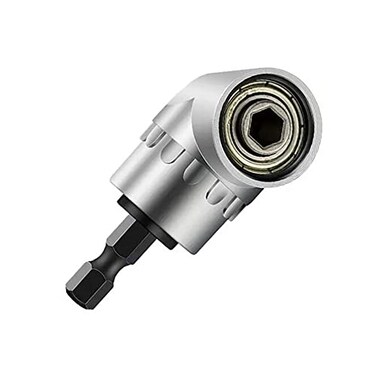 YFLY 105 Degree 14 Inch Right Angle Drill Adapter Hex Shank Screwdriver Angled Bit Holder