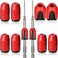 Ripeng Magnetic Screw Holder Rings 14 Inch 635 mm Screwdriver Driver Bits Magnetizer for Electric Drill and Hand Tools Red 10 Pieces