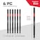 GEINXURN Geinxurn 6Pcs Impact Socket Adapter Set14 Drive Square 6Inches Extension Bit Socket Driver Set Adapt Your Power Drill to High Torque Impact Wrench