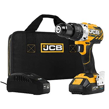 JCB Tools 20V Brushless Hammer Drill Driver Includes 20Ah Battery 24A Charger 20BLCD2X