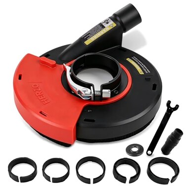 HERZO Universal Surface Grinding Dust Shroud for 7 Inch Angle Grinder Grinding Task