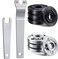 Mudder 10 Pcs 10mm Angle Grinder Flange Nuts and Wrench Spanner Set Flange Replacement Parts Compatible with 9523 Angle Grinder
