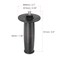 HARFINGTON 2pcs Angle Grinder Side Handle 10mm Thread 141mm Length Plastic Angle Grinder Handle Replacement Auxiliary Sander Handle Tool