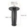 HARFINGTON 2pcs Angle Grinder Side Handle 10mm Thread 141mm Length Plastic Angle Grinder Handle Replacement Auxiliary Sander Handle Tool