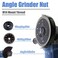 Mesee M14 Thread Angle Grinder Clamping Nut Quick Release Nut Replacement Fast Locking Retaining Flange Nut Pressure Plate Fastener for Angle Grinder Black