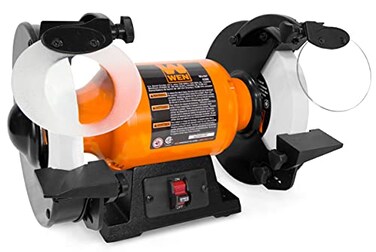 WEN BG4286 3Amp 8Inch Slow Speed Bench Grinder Orangeblack