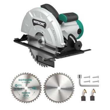Hoteche 10Inch Compact Portable Table Saw with Saw Blade for Desktop Use