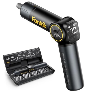 Fanttik S1 APEX Electric Screwdriver Pivot Handle Screwdriver Max 7Nm High Torque 2 Speed Options 14Hex Screen Interaction Tech Tool for DIY EnthusiastsDeluxe Edition