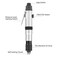Jectse 14 Air Straight Pneumatic Screwdriver1000RPM Mini Handhold Pneumatic Screwdriver KitIndustrial Screw Driver Tool