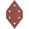 PORTER-CABLE PORTERCABLE 767601005 100 Grit DiamondShaped Hook Loop Profile Sanding Sheets 5Pack