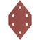 PORTER-CABLE PORTERCABLE 767601005 100 Grit DiamondShaped Hook Loop Profile Sanding Sheets 5Pack