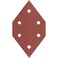 PORTER-CABLE PORTERCABLE 767601005 100 Grit DiamondShaped Hook Loop Profile Sanding Sheets 5Pack