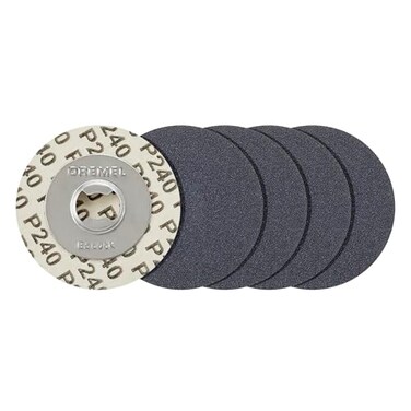 Dremel EZ Lock 240 Grit Sanding Discs for Rotary Tools 5Pieces EZ413SA