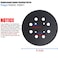 Tockrop 5 Hook and Loop Sander Pad for Ridgid R2600 R2601 Random Orbit Sanders 5 Inch 8 Hole Replacement Sanding Pad for Part Number 300527002 with Extra Hard Backing 1 Pack