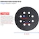 Tockrop 5 Hook and Loop Sander Pad for Ridgid R2600 R2601 Random Orbit Sanders 5 Inch 8 Hole Replacement Sanding Pad for Part Number 300527002 with Extra Hard Backing 1 Pack
