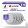 Kidde Hardwired Smoke Carbon Monoxide Detector 10Year Battery Backup Voice Alerts Interconnectable LED Warning Light Indicators 4 Pack