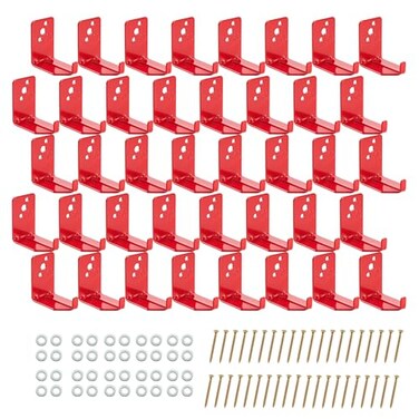 MoHern Fire Extinguisher Mount 40 Pack Heavy Duty 3Hole Fire Extinguisher Bracket SturdyHolder for Easy Installation Durable 20lb Hook Hanger