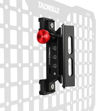 TACMOLLE Rigid MOLLE Panel Fire Extinguisher Mount Quick Release Fire Extinguisher Bracket with 4 Adjustable Clamps Fits MOLLE Panels for Vehicles
