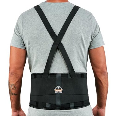 Ergodyne ProFlex 100 Back Support Brace 8 Spandex Belt Adjustable Removeable Straps 2XL Black RA5763