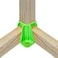 FRONTLINE FALL Frontline GPB200 Safety Guardrail Boot Base with Hardware Included Green GPB20024Pack