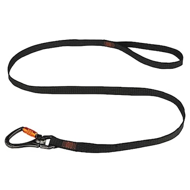 Ergodyne Tool Lanyard for Heavy Tools DoubleLocking Carabiner Tool Weight Capacity 40 lbs Squids 3129Black