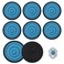 Adabuing Hard Hat Top Pad Liner Replacement Hard Hat Padding fit for Most Construction and Work Helmets Cooling Inserts Reusable Washable Top Pad Suspension Cushion Replacement Accessorie Blue 8 PACK