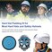 Adabuing Hard Hat Top Pad Liner Replacement Hard Hat Padding fit for Most Construction and Work Helmets Cooling Inserts Reusable Washable Top Pad Suspension Cushion Replacement Accessorie Blue 8 PACK