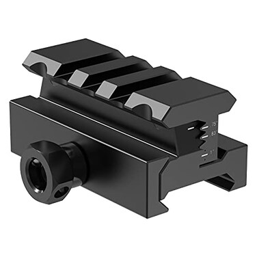 Feyachi TRM10 Adjustable Height Picatinny Rail Riser Mount 3 Slots Optic Riser Mount for Red Dot Sight