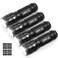 Lighting EVER LED Flashlights High Lumens Small Flashlight Waterproof Adjustable Focus Flash Light for Outdoor Emergency Camping AAA Batteries Included 4 Pack