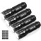Lighting EVER LED Flashlights High Lumens Small Flashlight Waterproof Adjustable Focus Flash Light for Outdoor Emergency Camping AAA Batteries Included 4 Pack