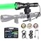 Odepro KL52Plus Zoomable Hunting Flashlight Kit with 4 Interchangeable Modules Red Green White IR850 Long Range Predator Light with Remote Pressure Switch for Coyote Hog Varmint Hunting
