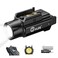 CVLIFE 1500 Lumens Pistol Flashlight Magnetic Rechargeable Gun Light for Pistol with Quick Install Adjustable Rail Picatinny Flashlight with Strobe Function