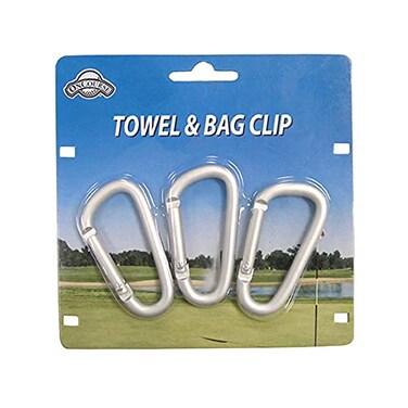 OnCourse Towel Bag Clip 3 Hook Pack Golf Accessory